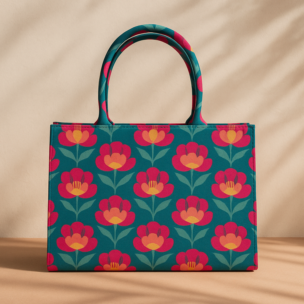 Eval RetroBloom – Canvas Tote Bag