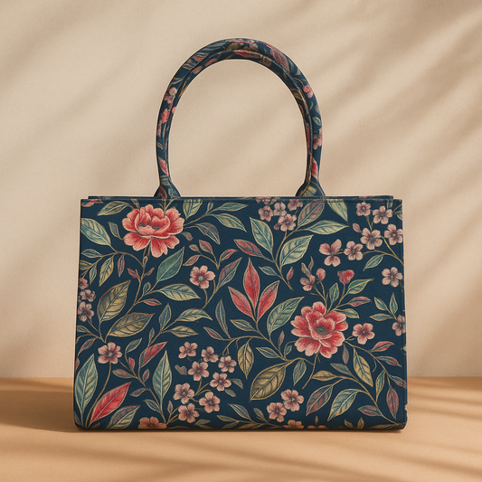 Eval Midnight Bloom – Canvas Tote Bag