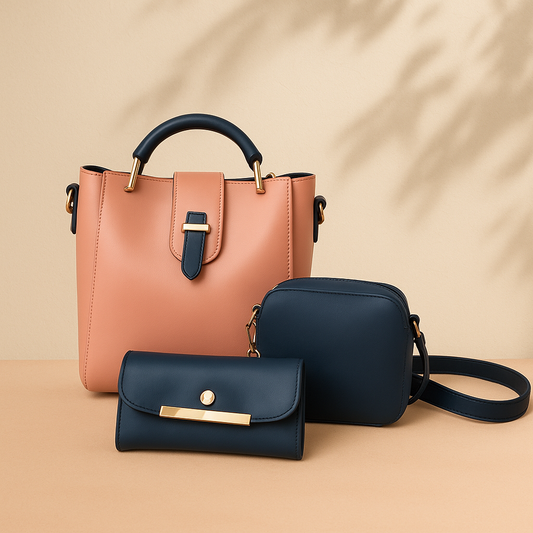 Eval BelleSet – 3-Piece Blush & Navy